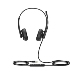 Yealink Dual UC USB Wired Headset, Black, YEA-UH34-DUAL-UC