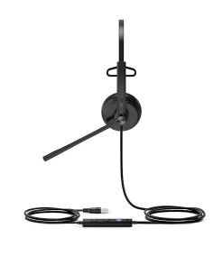 Yealink Mono UC USB Wired Headset, Black, YEA-UH34-MONO-UC