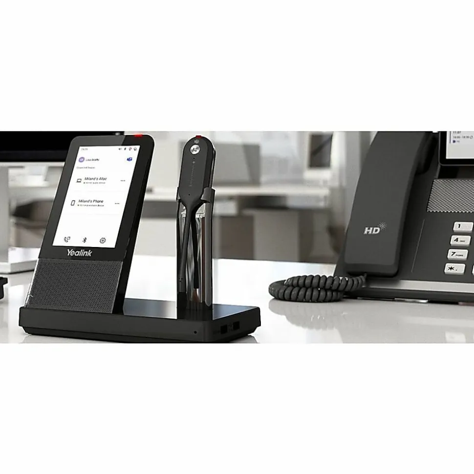 Yealink WH67 Wireless Headset, Black, YEA-WH67-UC
