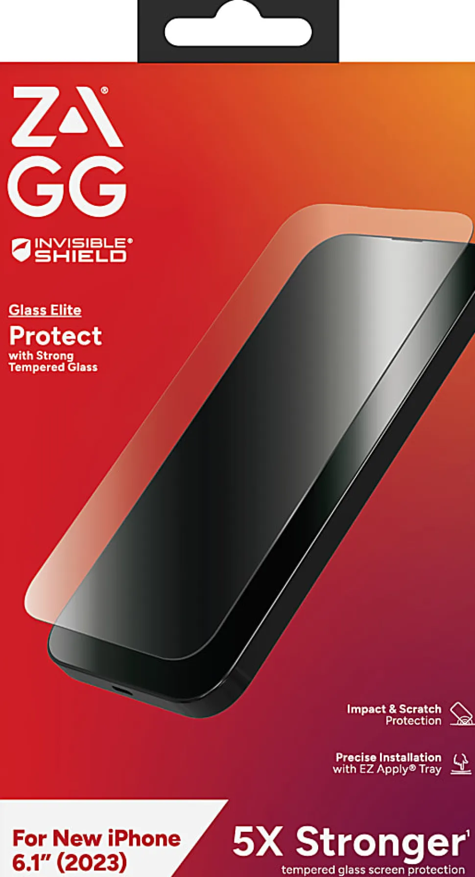 ZAGG InvisibleShield Glass Elite Antimicrobial Screen Protector For iPhone® 15 Plus, Clear, 200111569
