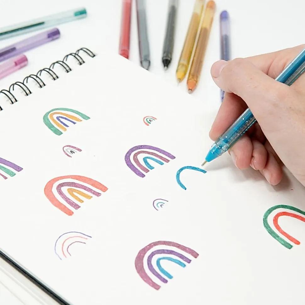 Zebra® Pen doodler'z™ Gel Stick Pens, Pack Of 60, Bold Point, 1.0 mm, Translucent Barrel, Assorted Ink