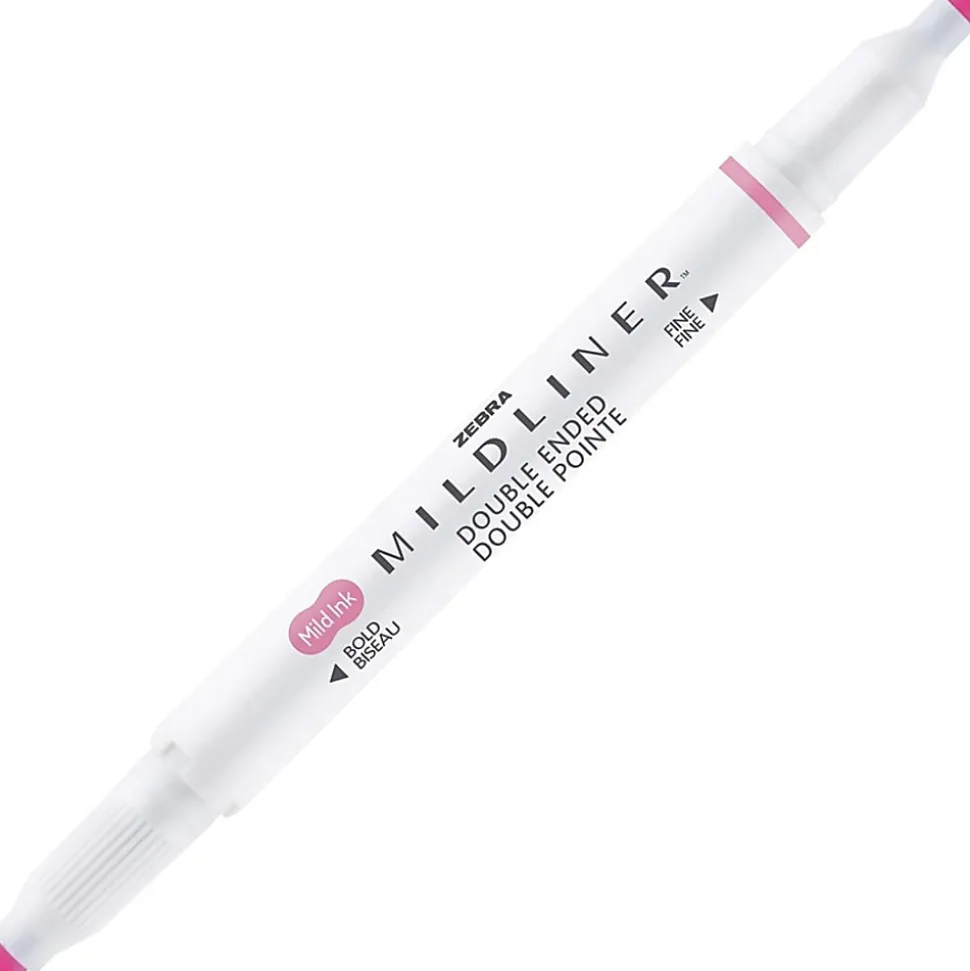 Zebra Pen Mildliner Double-ended Assorted Highlighter Set - Fine Marker Point - Chisel, Bullet Marker Point Style - 10/Set - 78101