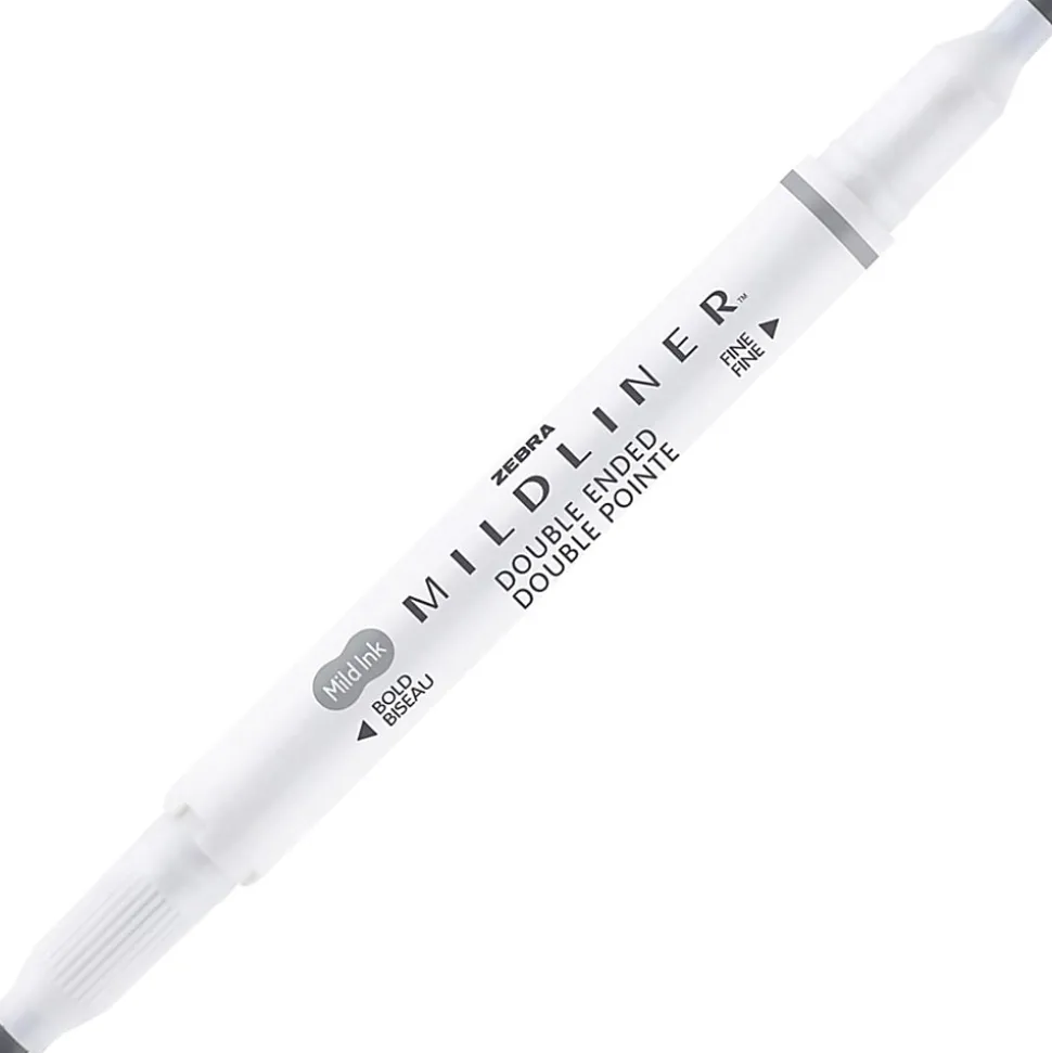 Zebra Pen Mildliner Double-ended Assorted Highlighter Set - Fine Marker Point - Chisel, Bullet Marker Point Style - 10/Set - 78101