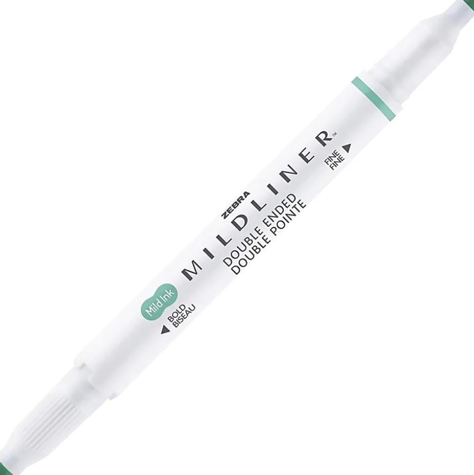 Zebra Pen Mildliner Double-ended Assorted Highlighter Set - Fine Marker Point - Chisel, Bullet Marker Point Style - 10/Set - 78101