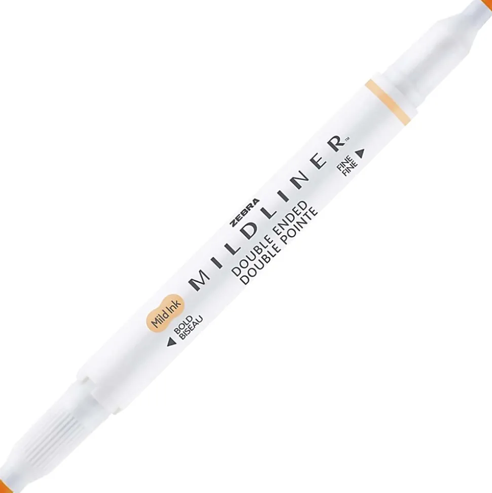 Zebra Pen Mildliner Double-ended Assorted Highlighter Set - Fine Marker Point - Chisel, Bullet Marker Point Style - 10/Set - 78101