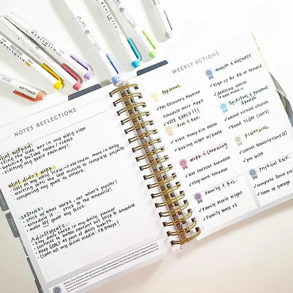 Zebra Pen Mildliner Double-ended Assorted Highlighter Set - Fine Marker Point - Chisel, Bullet Marker Point Style - 10/Set - 78101