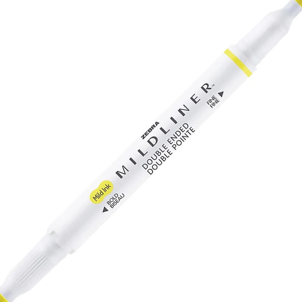Zebra Pen Mildliner Double-ended Assorted Highlighter Set - Fine Marker Point - Chisel, Bullet Marker Point Style - 10/Set - 78101