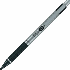 Zebra® Pen M-301 Stainless Steel Mechanical Pencil, Fine Point, 0.5 mm, Silver/Black Barrel