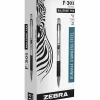 Zebra® Pen Stainless Steel Ballpoint Pens, Fine Point, 0.7mm, Stainless Steel, Black, Pack of 12