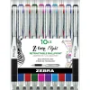 Zebra Pen Z-Grip Flight Retractable Pens - Bold Pen Point - 1.2 mm Pen Point Size - Retractable - Multi Ge - 21901