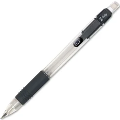 Zebra® Pen Z-Grip® Mechanical Pencils, Pack Of 12, Medium Point, 0.7 mm, Clear/Black Barrel