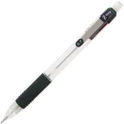 Zebra® Pen Z-Grip® Mechanical Pencils, Pack Of 24, Medium Point, 0.7 mm, Clear Barrel