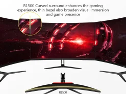 Z-Edge UG32 32” LED Curved Gaming Monitor, FreeSync