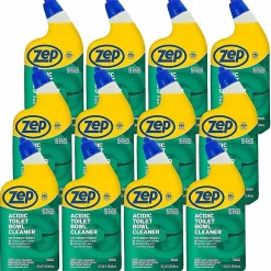 Zep Acidic Toilet Bowl Cleaner - 32 fl oz (1 quart) - Wintergreen Scent - White - 12 / Carton