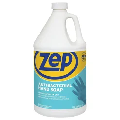 Zep Antibacterial Hand Soap, 1 Gallon, Unscented, Carton Of 4 Bottles