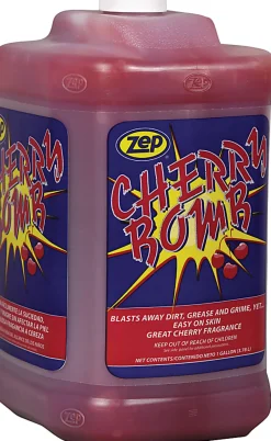 Zep Professional Cherry Bomb Heavy-Duty Liquid Hand Cleaner With Pumice, Cherry Fragrance, 1 Gallon, Pack Of 4 Jugs