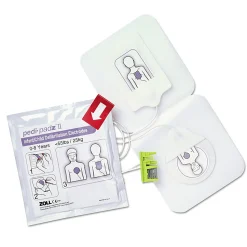 Zoll Pedi-Padz II ZOL8900081001 Defibrillator Pads, 1-1/8” x 12”, White