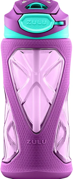 ZULU Torque Water Bottle, 16 Oz, Purple